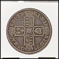 Queen Anne proof shilling, John Croker (British, 1670–1741), Silver, British