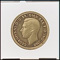 George VI sovereign, Medalist (obverse): Humphrey Paget (British, London 1863–1974 Sussex), Gold, British