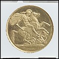 George III double sovereign, Medalist: Benedetto Pistrucci (Italian, 1783–1855, active England), Gold, British, London