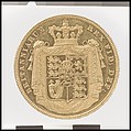 George IV crown, William Wyon (British, Birmingham 1795–1851 Brighton), Gold, British