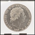 George III crown, Benedetto Pistrucci (Italian, 1783–1855, active England), Silver, British