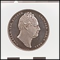 Coronation of William IV, Medalist: William Wyon (British, Birmingham 1795–1851 Brighton), Silver, British