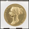 Coronation of Queen Victoria (1819–1901), Benedetto Pistrucci (Italian, 1783–1855, active England), Gold, British