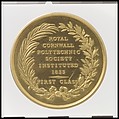 James Watt, Medalist: William Wyon (British, Birmingham 1795–1851 Brighton), Gold, British
