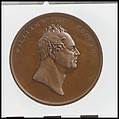 William IV with reverse of London Bridge, Medalist: Benjamin Wyon (British, London 1802–1858 London), Bronze, British