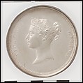 Victoria Visit to the Corporation of London, Medalist: William Wyon (British, Birmingham 1795–1851 Brighton), Silver, British