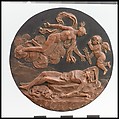 Diana and Endymion, Jacques-Edmé Dumont  French, Wax on slate, French