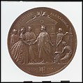 Princess Alexandra Welcomed to England, Medalist: Joseph Shepherd Wyon (British, London 1836–1873 Winchester), Bronze, British