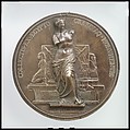 A uniface medal of the Ancient Greek and Egyptian Monuments of the Louvre, Alexis Joseph Depaulis  French, Bronze, French