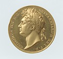 Coronation of King George IV (1762–1830), Benedetto Pistrucci (Italian, 1783–1855, active England), Gold, British, London