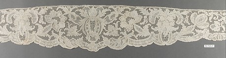 Sleeve piece (one of a pair), Needle lace, French