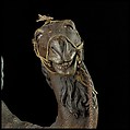 Camel, Polychromed wooden body covered with stucco; wooden saddle and leather girth straps; burlap cushion and leather saddlebags, Italian, Naples