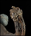 Camel, Polychromed wooden body covered with stucco; wooden saddle and leather girth straps; burlap cushion and leather saddlebags, Italian, Naples