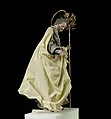 St. Joseph, Attributed to Salvatore di Franco (active 18th century), Polychromed terracotta head and wooden limbs; body of wire wrapped in tow; various fabrics; silver-gilt halo and staff, Italian, Naples