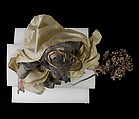 St. Joseph, Attributed to Salvatore di Franco (active 18th century), Polychromed terracotta head and wooden limbs; body of wire wrapped in tow; various fabrics; silver-gilt halo and staff, Italian, Naples