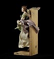 Angel, Attributed to Giuseppe Sanmartino (Italian, 1720–1793), Polychromed terracotta head; wooden limbs and wings; body of wire wrapped in tow; various fabrics, Italian, Naples