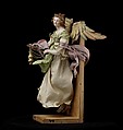 Angel, Attributed to Giuseppe Sanmartino (Italian, 1720–1793), Polychromed terracotta head; wooden limbs and wings; body of wire wrapped in tow; various fabrics, Italian, Naples