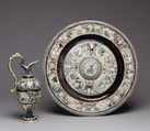 Basin, Follower of Bernard Palissy (French, Agen, Lot-et-Garonne 1510–1590 Paris), Lead-glazed earthenware, French, Fontainebleau or Avon