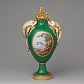 Vase with cover (vase à dauphins), Sèvres Manufactory  French, Soft-paste porcelain, French, Sèvres