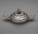 Broth bowl with cover and matching stand (écuelle), Louis Landes (master ca. 1770, active 1789), Silver, French, Toulouse