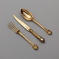 Set of six spoons, Louis-Joseph Lenhendrick (master 1747, died 1783), Gilt silver, silver, French, Paris