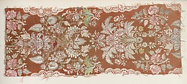 Fragment, Silk, metal thread, Italian, Venice