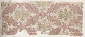 Fragment, Silk, metal thread, Italian