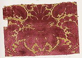 Fragment, Silk, metal thread, Italian