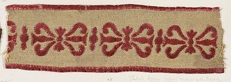 Fragment, Silk, metal thread, Italian