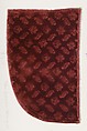 Fragment of stamped velvet, Silk, Italian