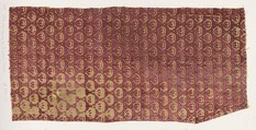 Fragment, Silk, metal thread, Northern Italian