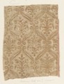 Fragment, Silk, metal thread, Italian