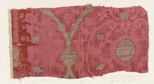 Fragment, Silk, metal thread, Italian, Venice or Turkish