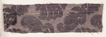 Fragment, Silk, metal thread, Italian