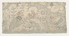 Fragment, Silk, metal thread, Italian or French