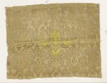 Fragment, Silk, metal thread, Italian