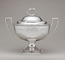 Soup tureen, William Stroude British, Silver, British, London