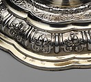 Candlestick (one of a pair), Master "RW" (Swedish, Upsala, early 18th century), Silver, partially gilt, Swedish, Uppsala