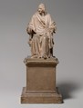 Seated Voltaire, Jean Antoine Houdon French, Plaster, tinted to imitate terracotta, French, Paris