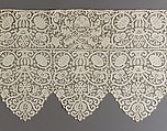 Flounce, Style of Bartolomeo Danieli (Italian, active Bologna and Siena 1610–1643), Needle lace, Italian