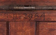Mechanical table (Table mécanique), Jean Henri Riesener (French, Gladbeck, North Rhine-Westphalia 1734–1806 Paris), Oak veneered with marquetry of bois satiné, holly, amaranth, barberry, stained sycamore, and green-lacquered wood; gilt-bronze mounts; steel, iron and brass fittings; mirror glass; velvet (not original), French, Paris
