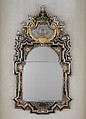 Mirror, Johann Valentin Gevers (German, ca. 1662–1732), Oak and pine veneered with tortoiseshell, silver, silver gilt, and green-stained ivory; mirror glass, German, Augsburg