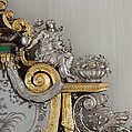 Mirror, Johann Valentin Gevers (German, ca. 1662–1732), Oak and pine veneered with tortoiseshell, silver, silver gilt, and green-stained ivory; mirror glass, German, Augsburg