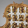 Upholstery panels for an armchair, Silk, painted, German, Würzburg