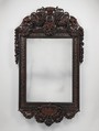 Mirror, Johannes Hannart (or Jan Hanat) (died 1709), Oak veneered with ebony; boxwood and ebonized boxwood; modern mirror glass, Dutch