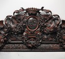 Mirror, Johannes Hannart (or Jan Hanat) (died 1709), Oak veneered with ebony; boxwood and ebonized boxwood; modern mirror glass, Dutch