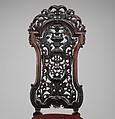 Pair of side chairs, Walnut, velvet (modern), Dutch