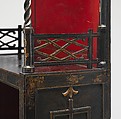 Standing shelf (one of a pair), William Linnell (ca. 1703–1763), Lacquered and painted pine, mahogany and British walnut, British