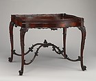 China table, After a design by Thomas Chippendale (British, baptised Otley, West Yorkshire 1718–1779 London), Mahogany, British