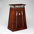 Coin cabinet, Designed by Charles Percier (French, Paris 1764–1838 Paris), Mahogany (probably Swietenia mahagoni), applied and inlaid silver, French, Paris